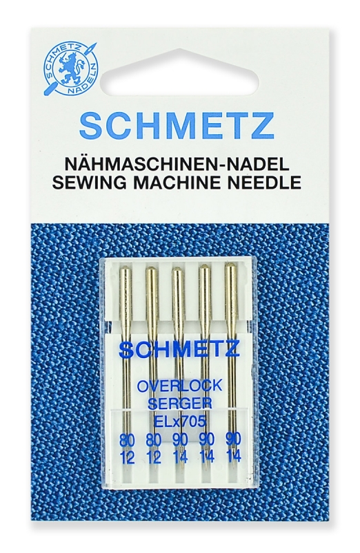 Schmetz Иглы для плоскошовных машин ELx705 № 80-90, 5 шт. 
