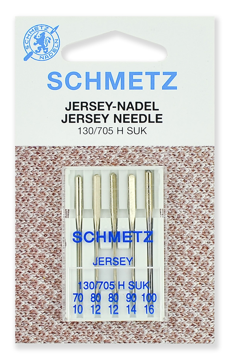 Schmetz Иглы джерси 130/705H SUK №70(2), 80(2), 90(1) 5шт
