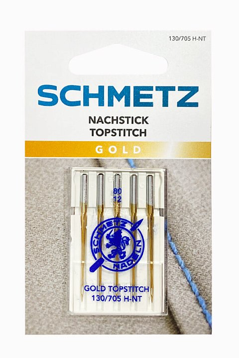 Schmetz Иглы Топ Стич c золотым покрытием 130N NM №90 5шт