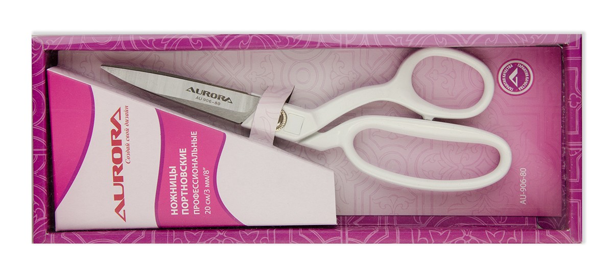 Aurora Ножницы портновские профессиональные, 20 см