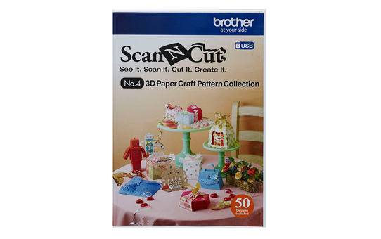 Brother Набор шаблонов CAUSB4 для 3D поделок из бумаги