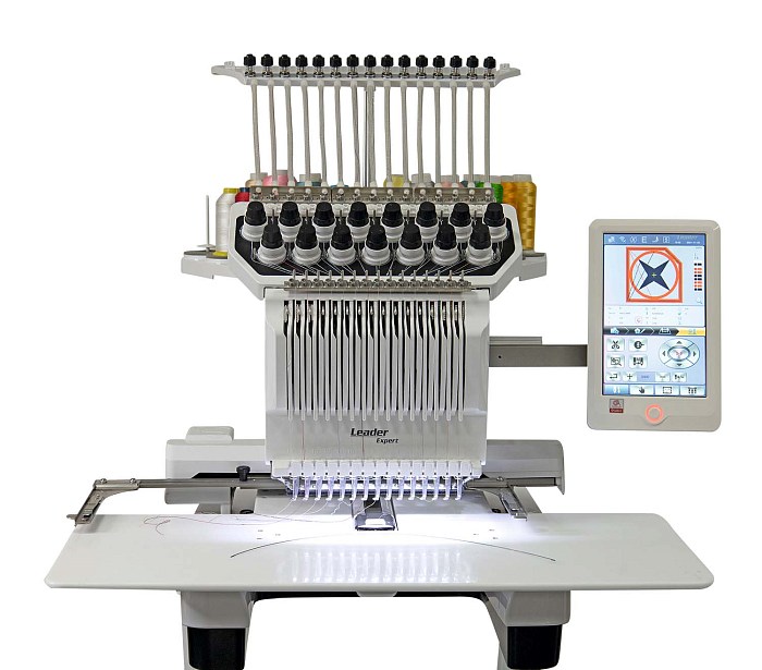 Профессиональная вышивальная машина Leader Expert LE-1700 (с комплектом для вышивки на кепках)