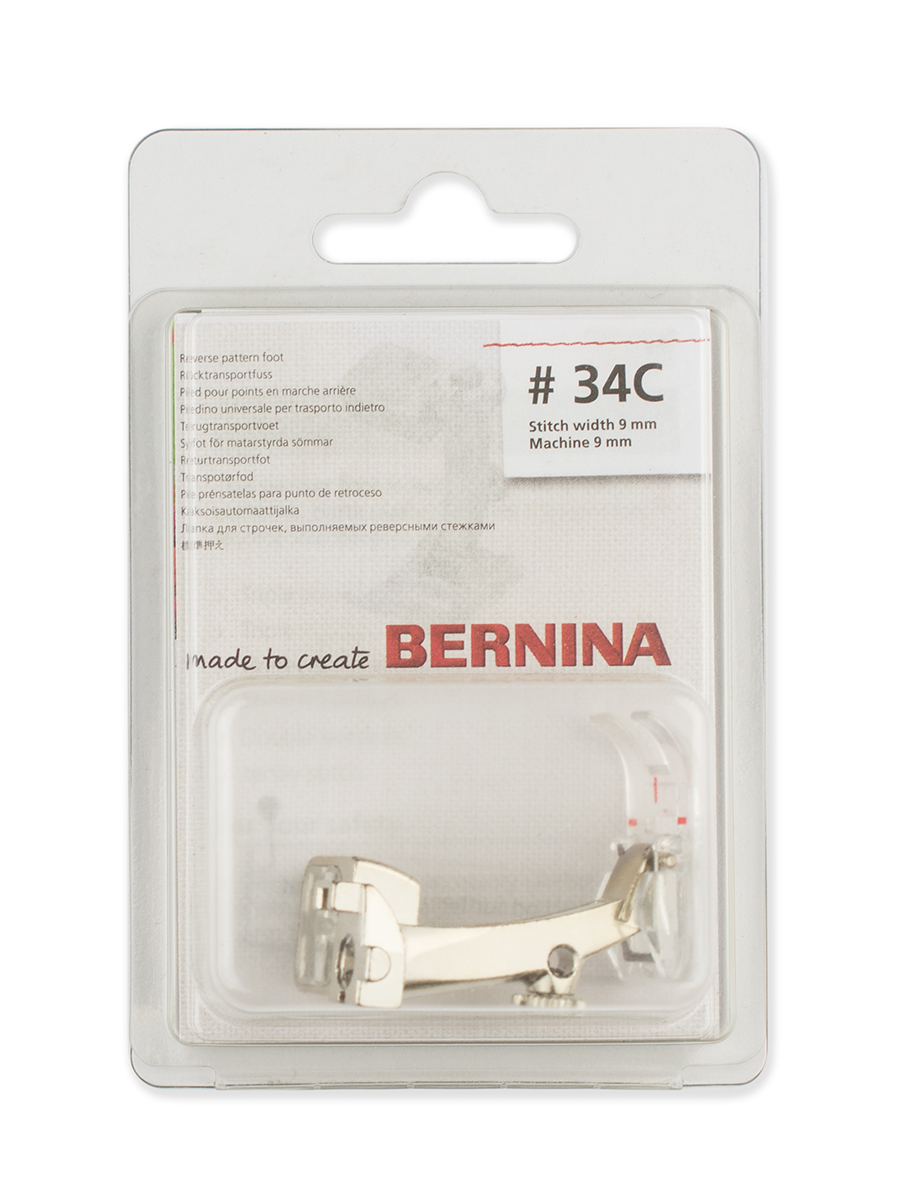  Bernina Лапка для шв. маш. №34С для реверсных стежков с прозрачной подошвой