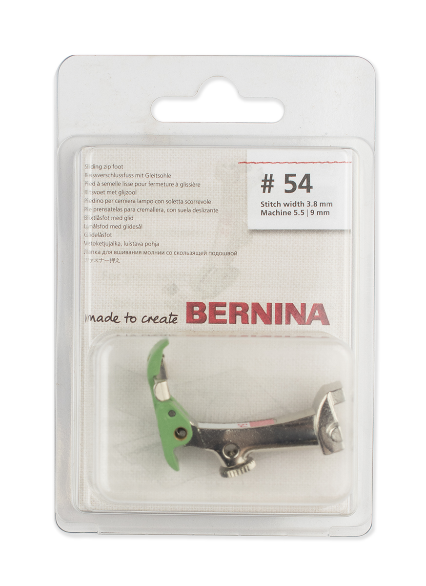  Bernina Лапка для шв. маш. №54 для вшивания молнии со скользящей подошвой (тефлоновая)