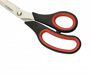 Aurora Ножницы раскройные с резиновыми вставками, 25 см