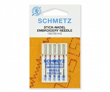 Schmetz Иглы для вышивки 130/705H-E №75-90