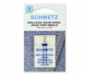 Schmetz Иглы для джинсы двойные  130/705H №100/4,0 1шт