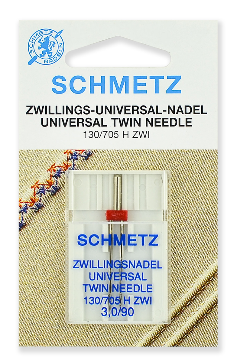 Schmetz Иглы стандартные двойные  130/705H ZWI №90/3,0 1шт