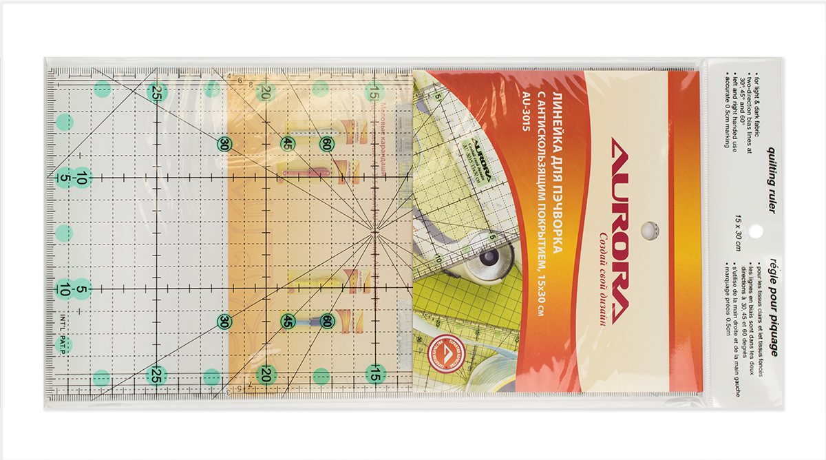 Aurora Линейка для пэчворка 15x30