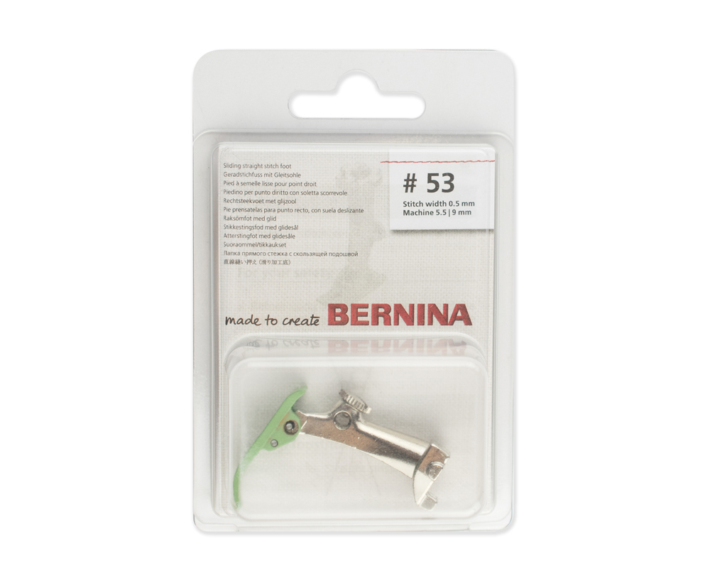  Bernina Лапка для шв. маш. №53 для прямой строчки со скользящей подошвой (тефлоновая)