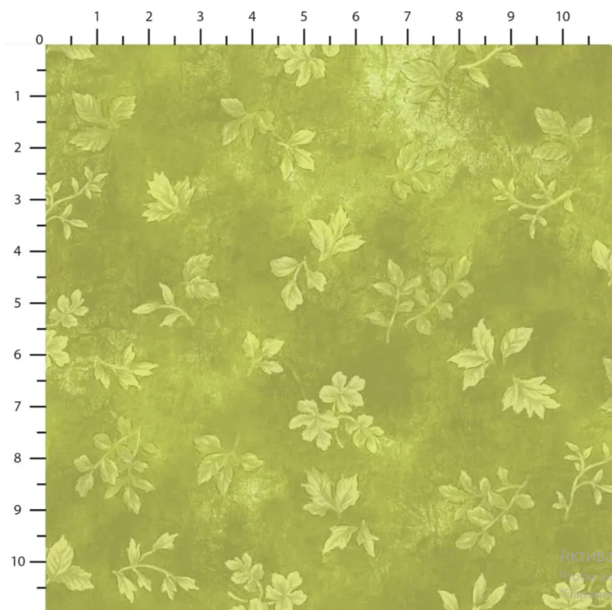 Хлопок для пэчворка Листочки 10*110 см