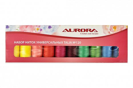 Aurora Набор ниток универсальных Talia №120 200м