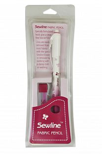 Sewline Карандаш для ткани автоматический,розовый