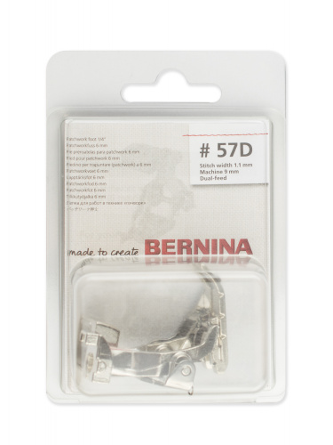 Bernina Лапка для шв. маш. №57D для пэчворка с направляющей