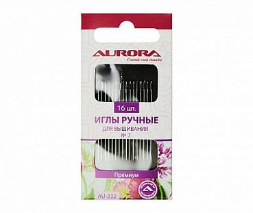 Aurora Иглы ручные для вышивания №7