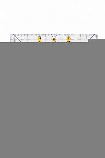 ALFA Линейка для пэчворка 15х15