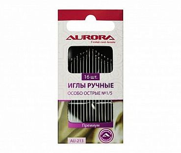 Aurora Иглы ручные особо острые №1/5