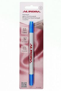 Aurora Маркер двусторонний, цвет синий, стержень 1мм/0,5мм
