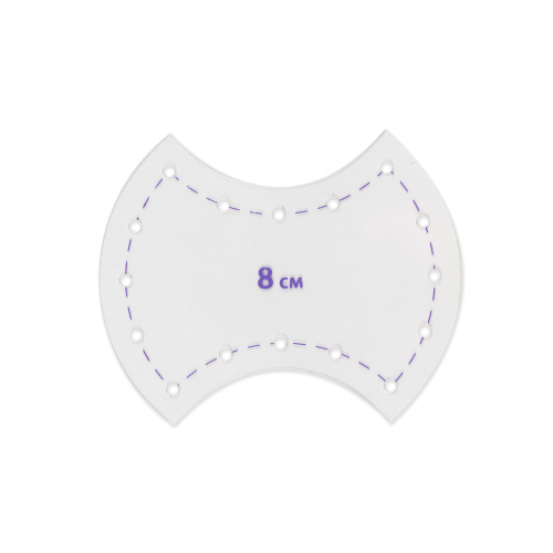 Aurora Шаблон для пэчворка "Яблочный огрызок" 8см