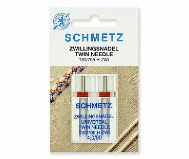 Schmetz Иглы стандартные двойные  130/705H ZWI №90/4,0 2шт