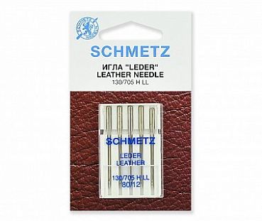 Schmetz Иглы для кожи 130/705H-LL №80 5шт