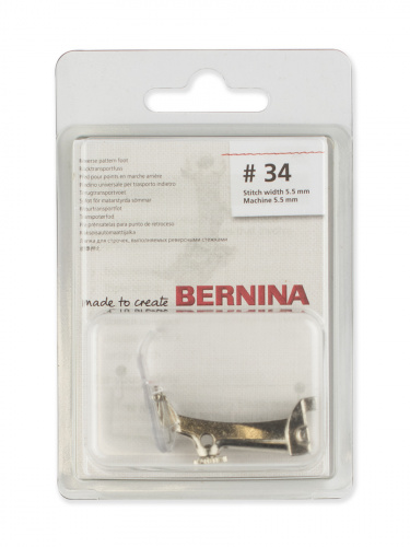  Bernina Лапка для шв. маш. №34 для реверсных стежков с прозрачной подошвой