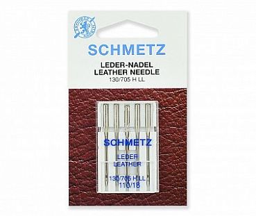 Schmetz Иглы для кожи 130/705H-LL №110 5шт Schmetz Иглы для кожи 130/705H-LL №110 5шт