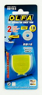 OLFA Лезвие круговое 18*0,3мм (2 шт) для RTY-4, CMP-3