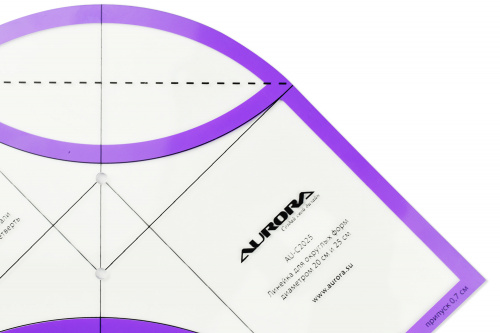 Aurora Линейка для пэчворка для округлых форм