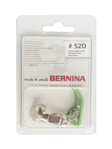  Bernina Лапка для шв. маш. №52D для выполнения зигзага со скользящей подошвой ( 9 мм )