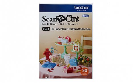 Brother Набор шаблонов CAUSB4 для 3D поделок из бумаги