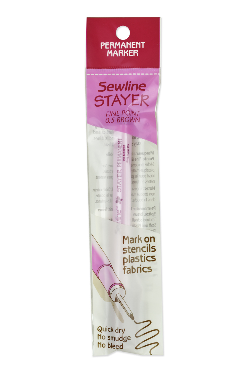 Sewline Маркер STAYER перманентный, коричневый