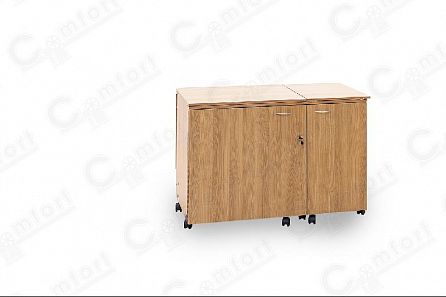 Стол для швейной машины и оверлока Комфорт-5XL+ (с дополнительной поверхностью для раскроя ткани)