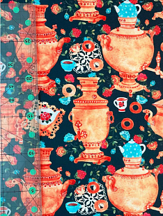 Хлопок для пэчворка Самовар 50*110 см Ткань