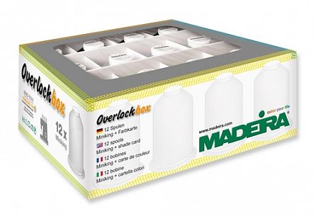 Madeira Набор для оверлока 3+1 (Overlockbox 3+1) 9*1200 Aerolock, 3*1000 Aeroflock