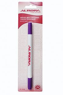 Aurora Маркер двусторонний самоисчезающий, фиолетовый