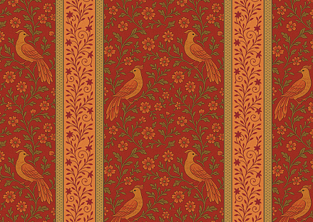 Хлопок для пэчворка Русские сезоны #2 10*110 см