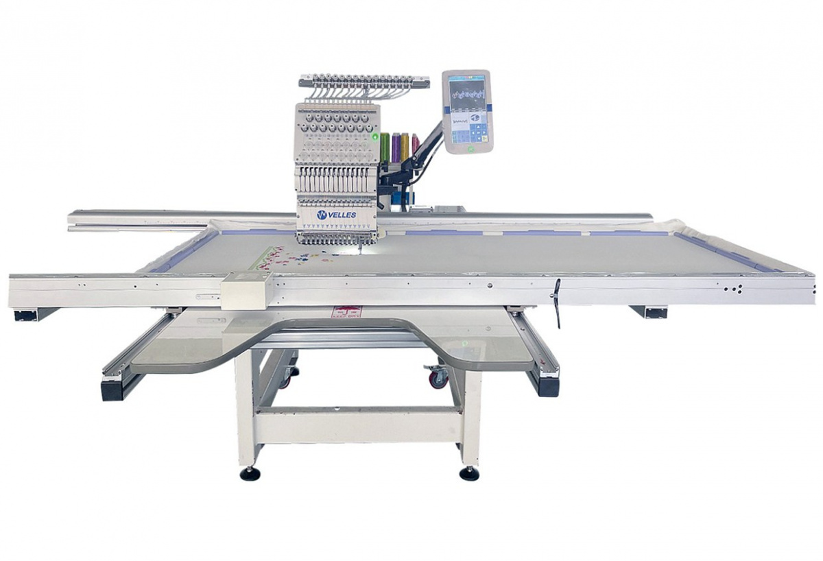 Промышленная автоматическая вышивальная машина VELLES VE 23CW-XXL поле вышивки 1700 х 700 мм