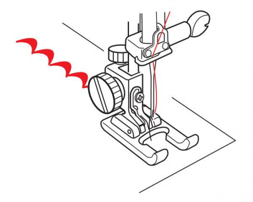 Bernette Открытая вышивальная лапка "DN" для Dual Transport