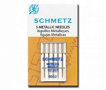 Schmetz Иглы для металлизированных нитей 130 MET NM №80 5шт