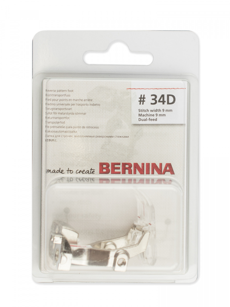  Bernina Лапка для шв. маш. №34D для реверсных стежков с прозрачной подошвой