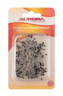 Aurora Булавки со стеклянной головкой, 40 мм