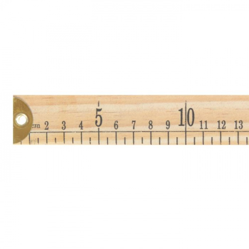 Метр  деревянный,1м,см/дюймы