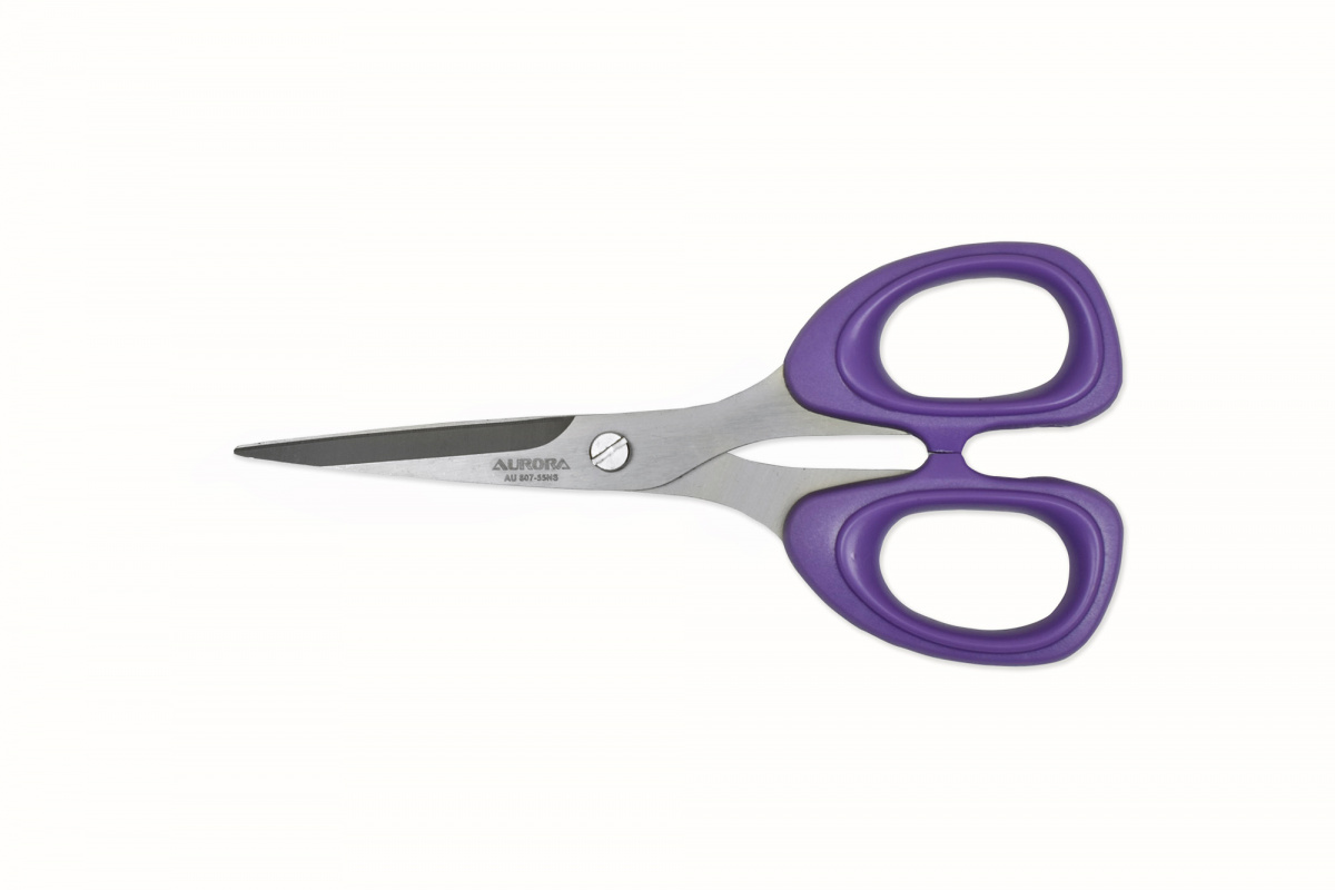 Aurora Ножницы универсальные с покрытием антискотч 13см.«Хобби»