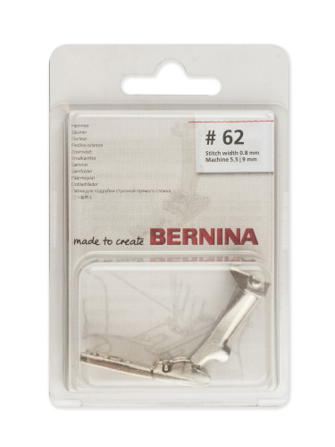  Bernina Лапка для шв. маш. №62  узкий подрубатель прямостроч. 2 мм