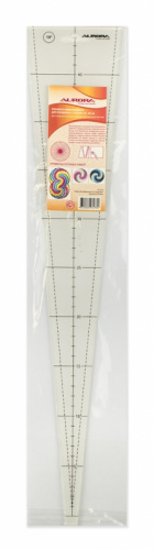 Aurora Линейка для пэчворка клиновидная 10 град.50см