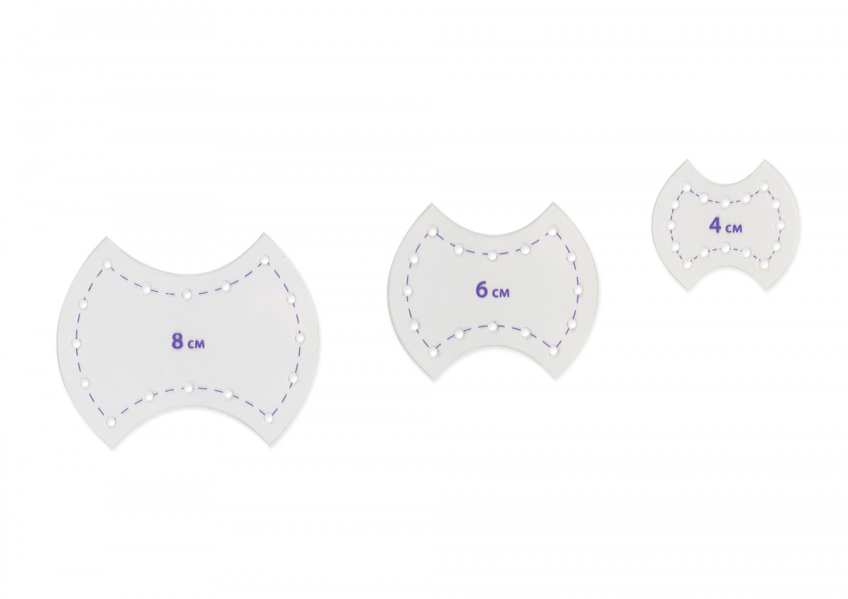 Aurora Шаблон для пэчворка "Яблочный огрызок" 8см