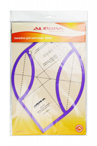 Aurora Линейка для пэчворка для округлых форм