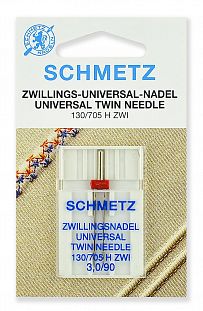 Schmetz Иглы стандартные двойные  130/705H ZWI №90/3,0 1шт