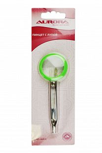 Aurora Пинцет с лупой